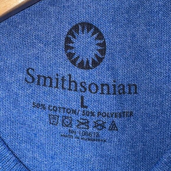 Smithsonian Institution Blue Graphic T-Shirt Boys L Casual Education Museum - Picture 4 of 6